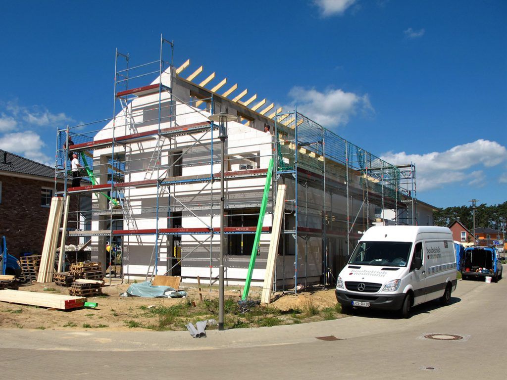 Juni 2016  Neubau Einfamilienhaus, Ludwigsfelde Rohbauarbeiten