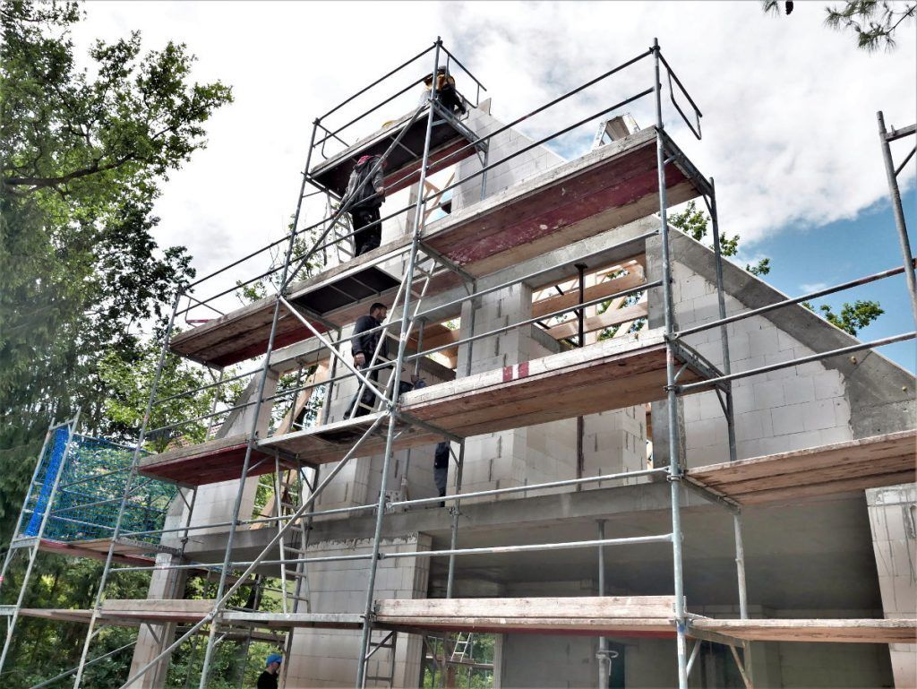 Juni 2018 - Neubau Einfamilienhaus, Kleinmachnow - Betonarbeiten